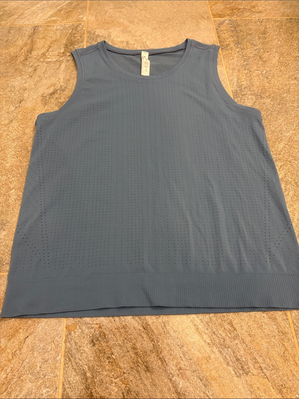 Athleta Perforated Tank Top - Slate Blue